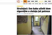 (24h) Stručnjaci: Evo kako učiniti dom sigurnijim u slučaju još potresa