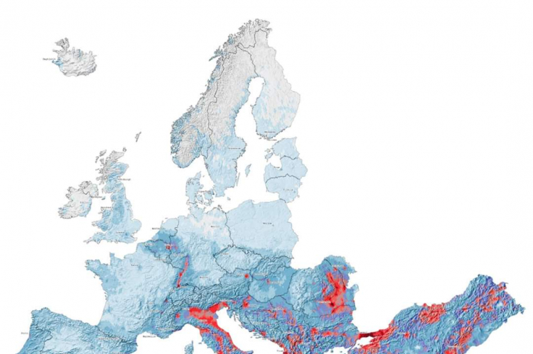 Karta rizika potresa u Europi