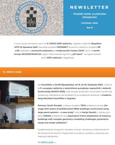 NEWSLETTER LISTOPAD, Broj: 30